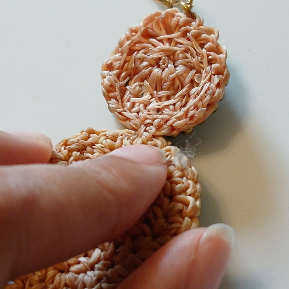 Sunburst Blue Green Gold Tone Floral Cluster Crystal Beaded Chain Necklace - Picture 10 of 15